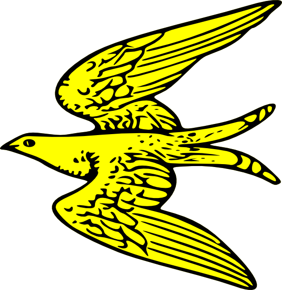 clipart bird yellow