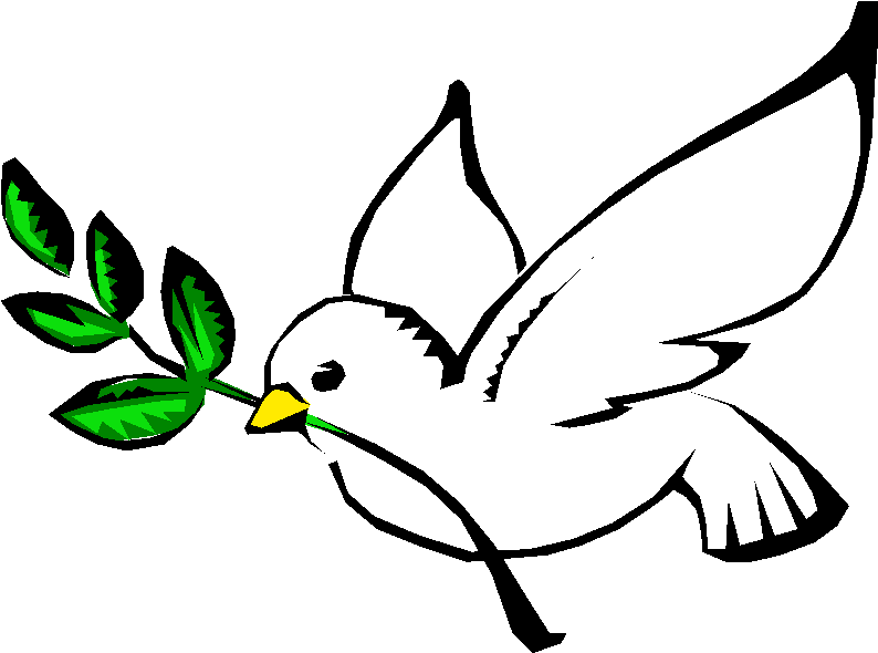 Symbols of the holy. Pigeon clipart baptism