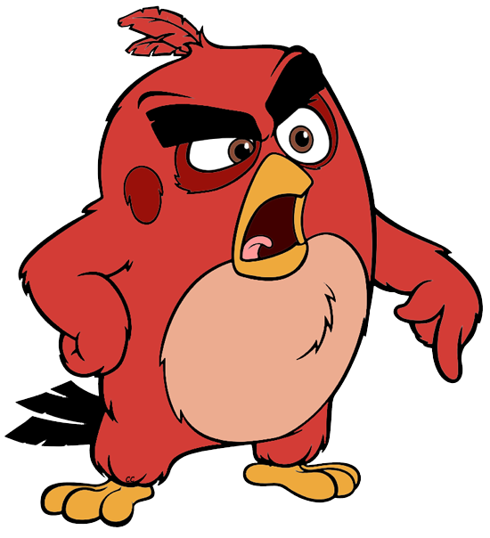 The angry birds movie. Eagle clipart red