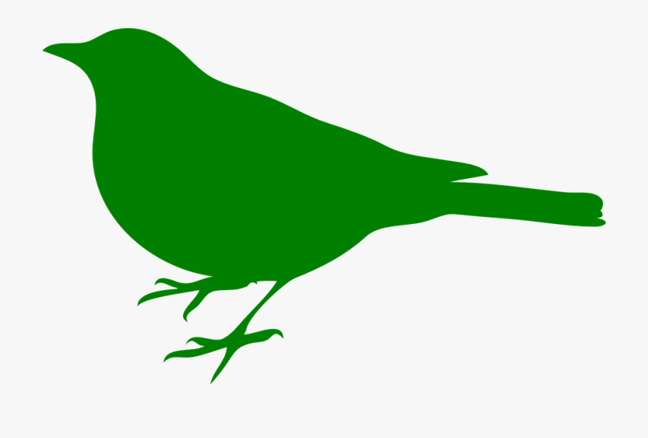 Clipart birds green. Songbird bird silhouette clip
