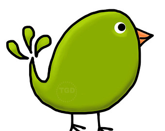 clipart birds green