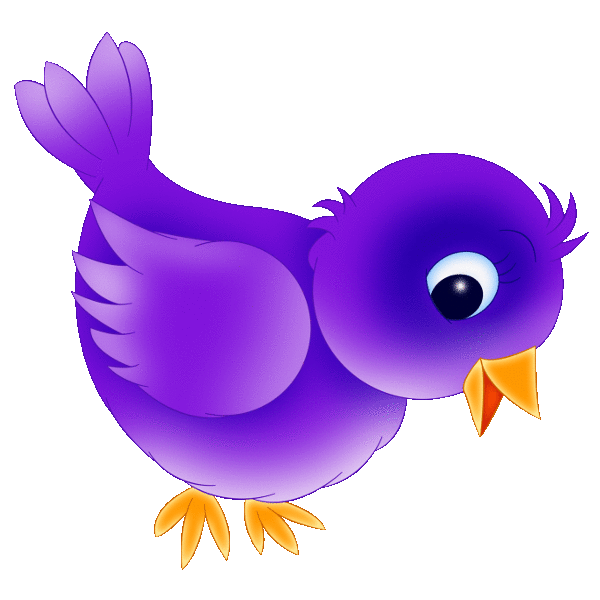 clipart birds violet