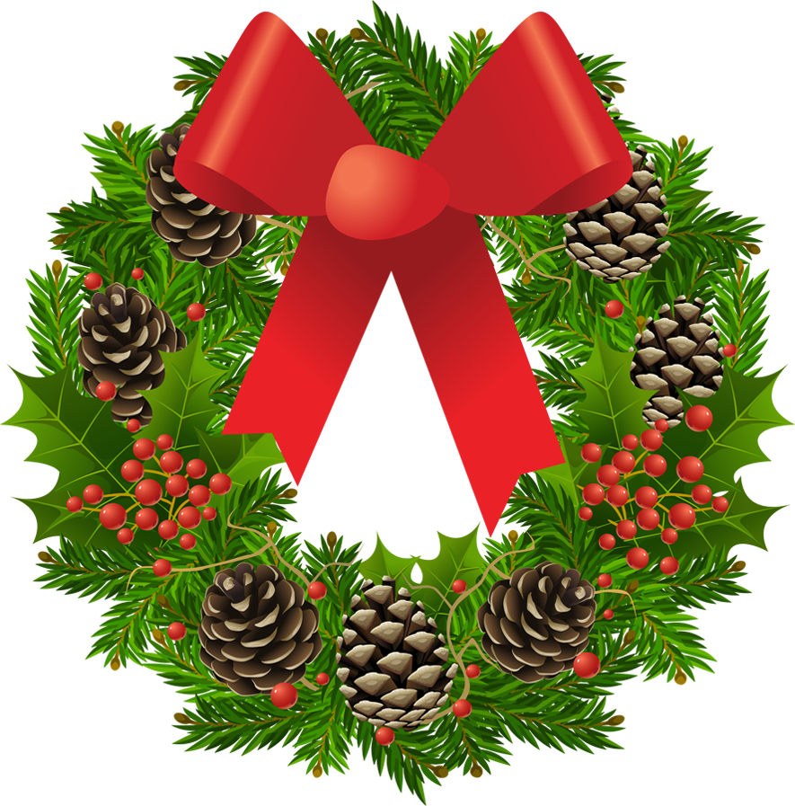 Transparent wreath picture gallery. Quilting clipart christmas