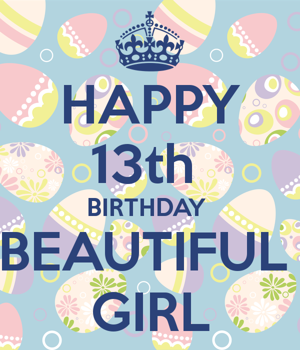 Happy th beautiful girl. Clipart birthday 13th
