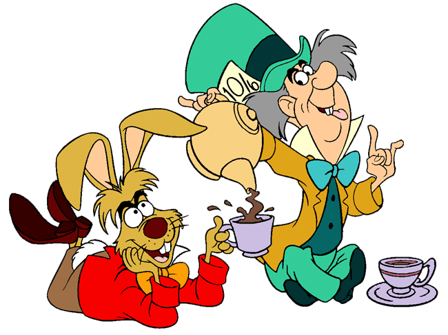 March hare featuring alice. Goodbye clipart mad friend