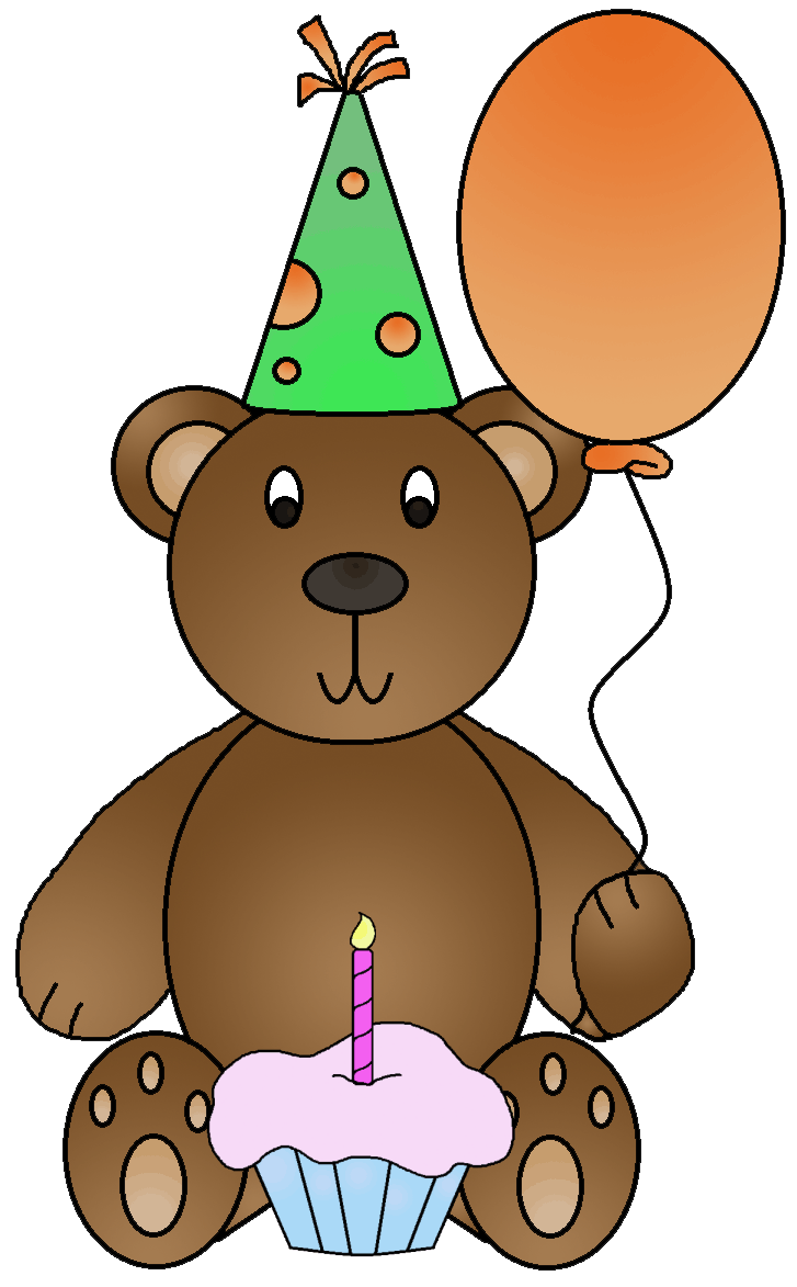 clipart birthday bear