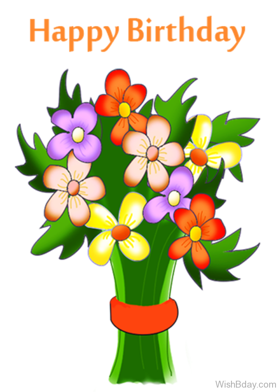 clipart birthday bouquet