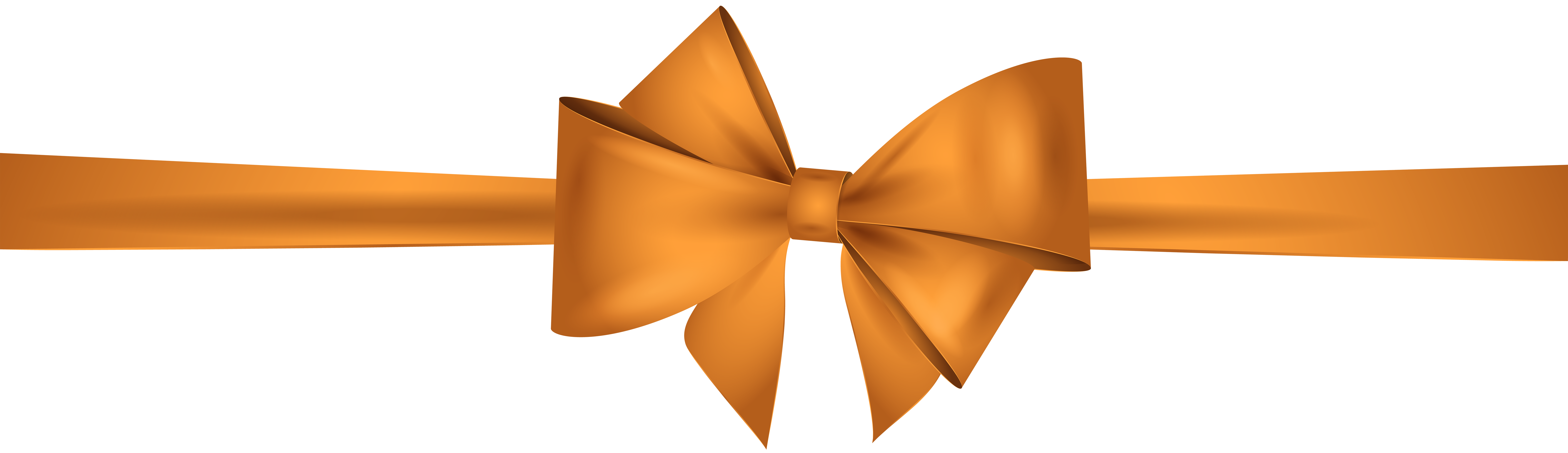 clipart bow orange