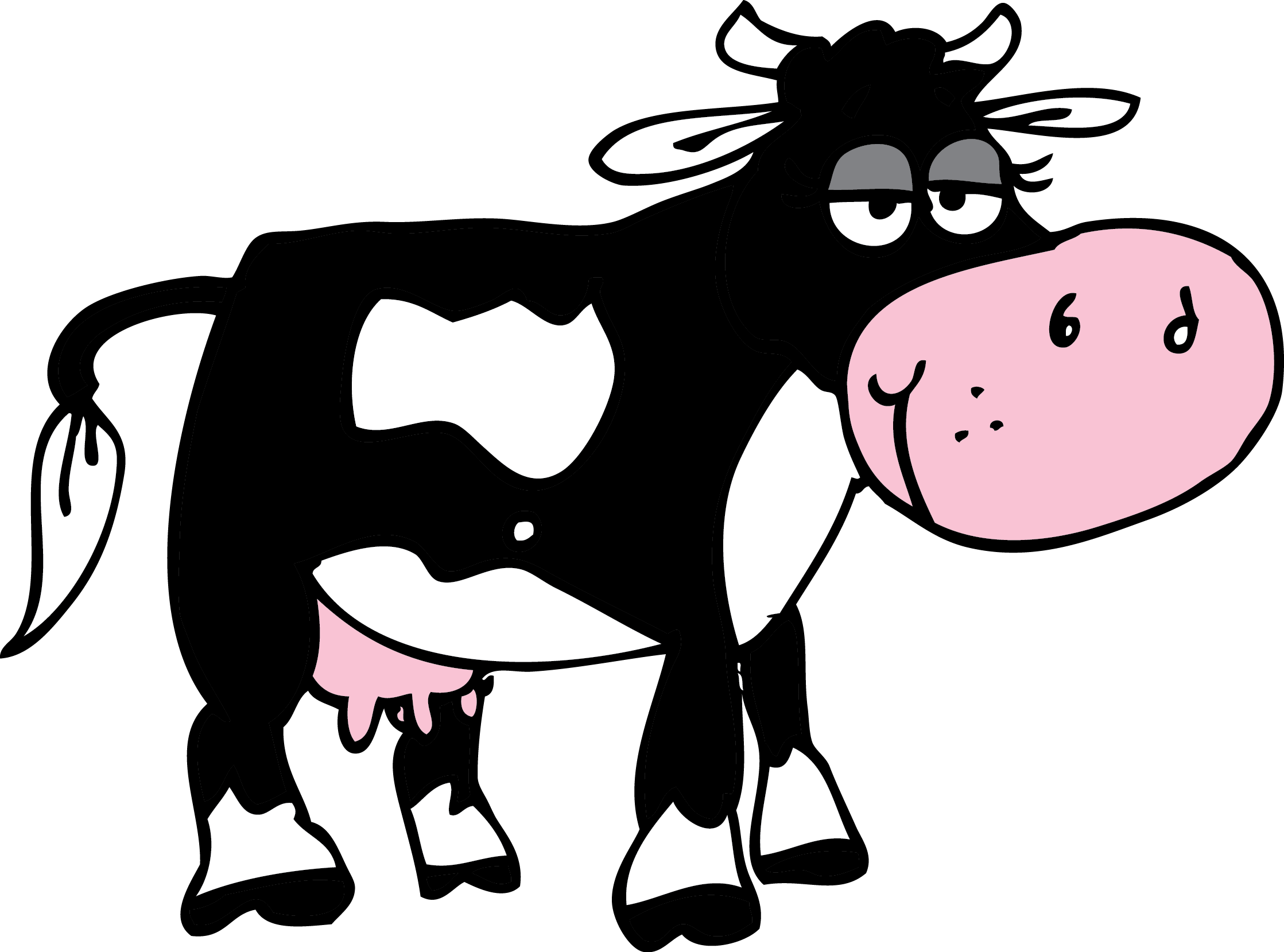 Working clipart paired. Cartoon cow jumping images