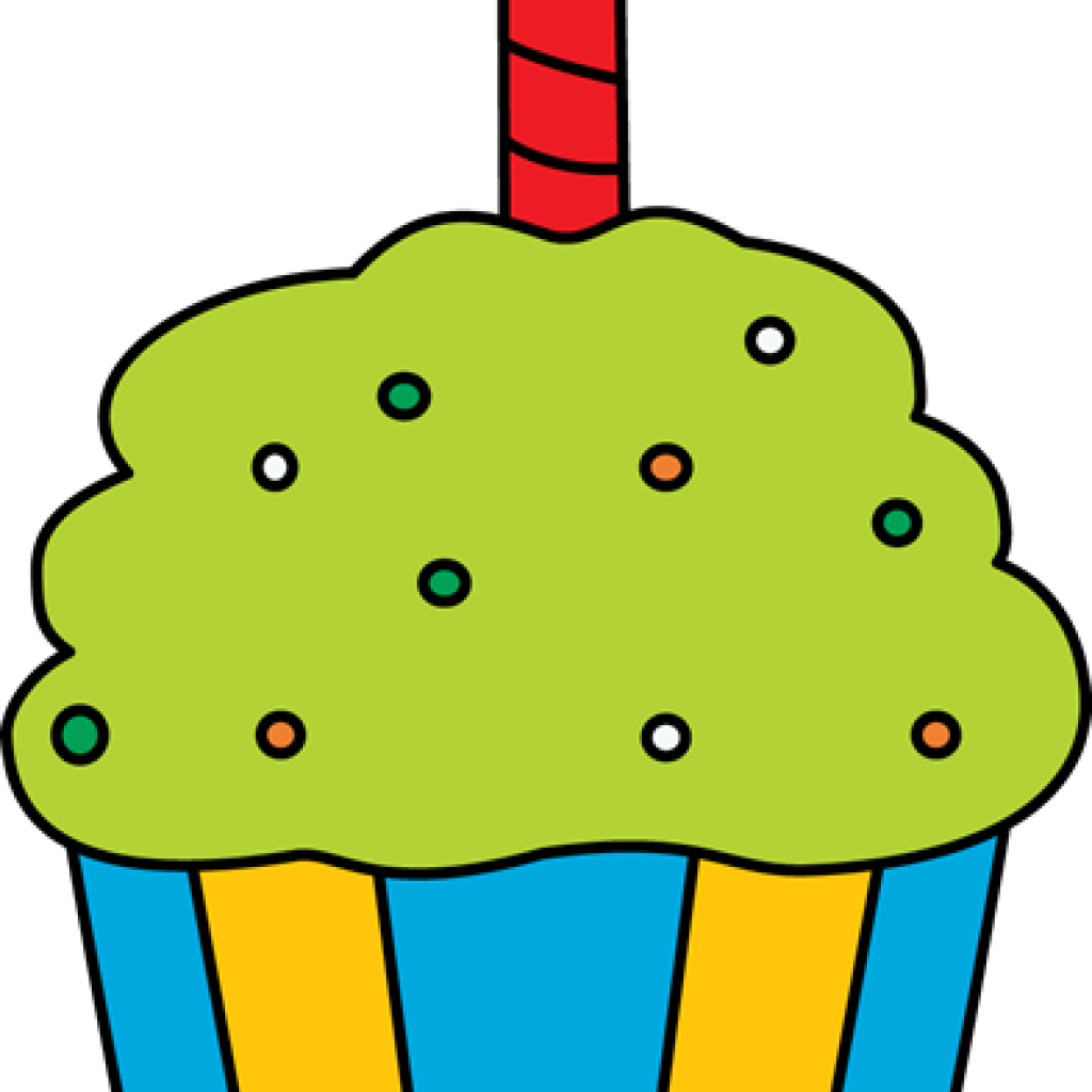 clipart birthday cupcake