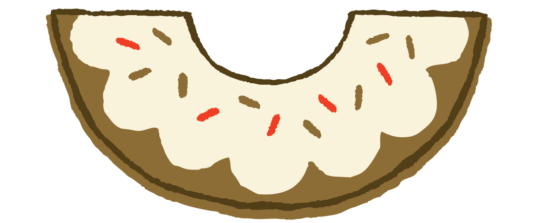 Friend donuts done differently. Face clipart donut