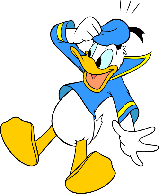 Donald duck clip art. Ducks clipart swimming