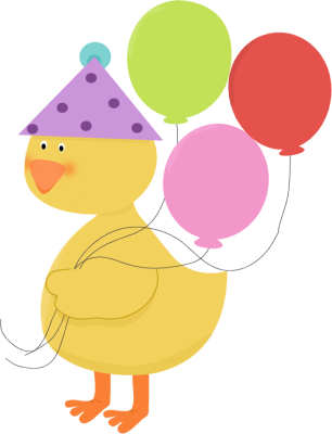 clipart duck birthday