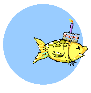 fish clipart happy birthday