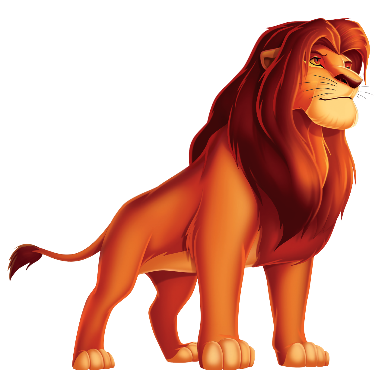 King cartoon png picture. Lion clipart red