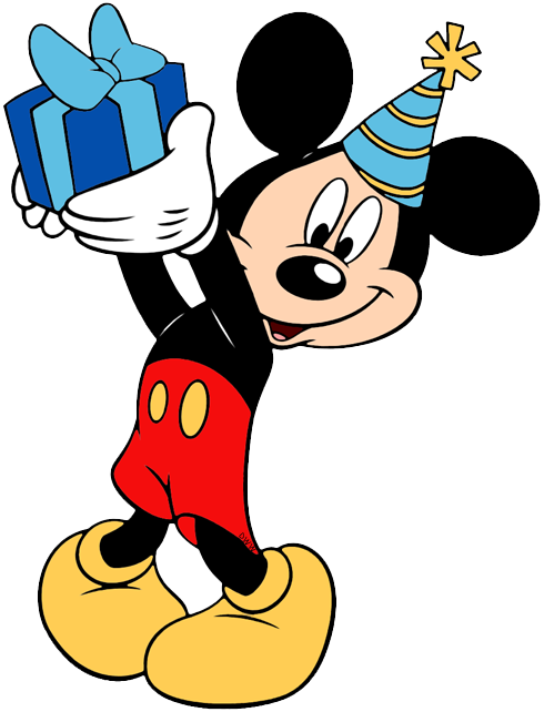 clipart birthday mickey mouse