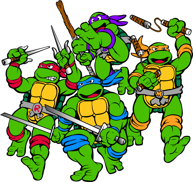 clipart birthday ninja turtles
