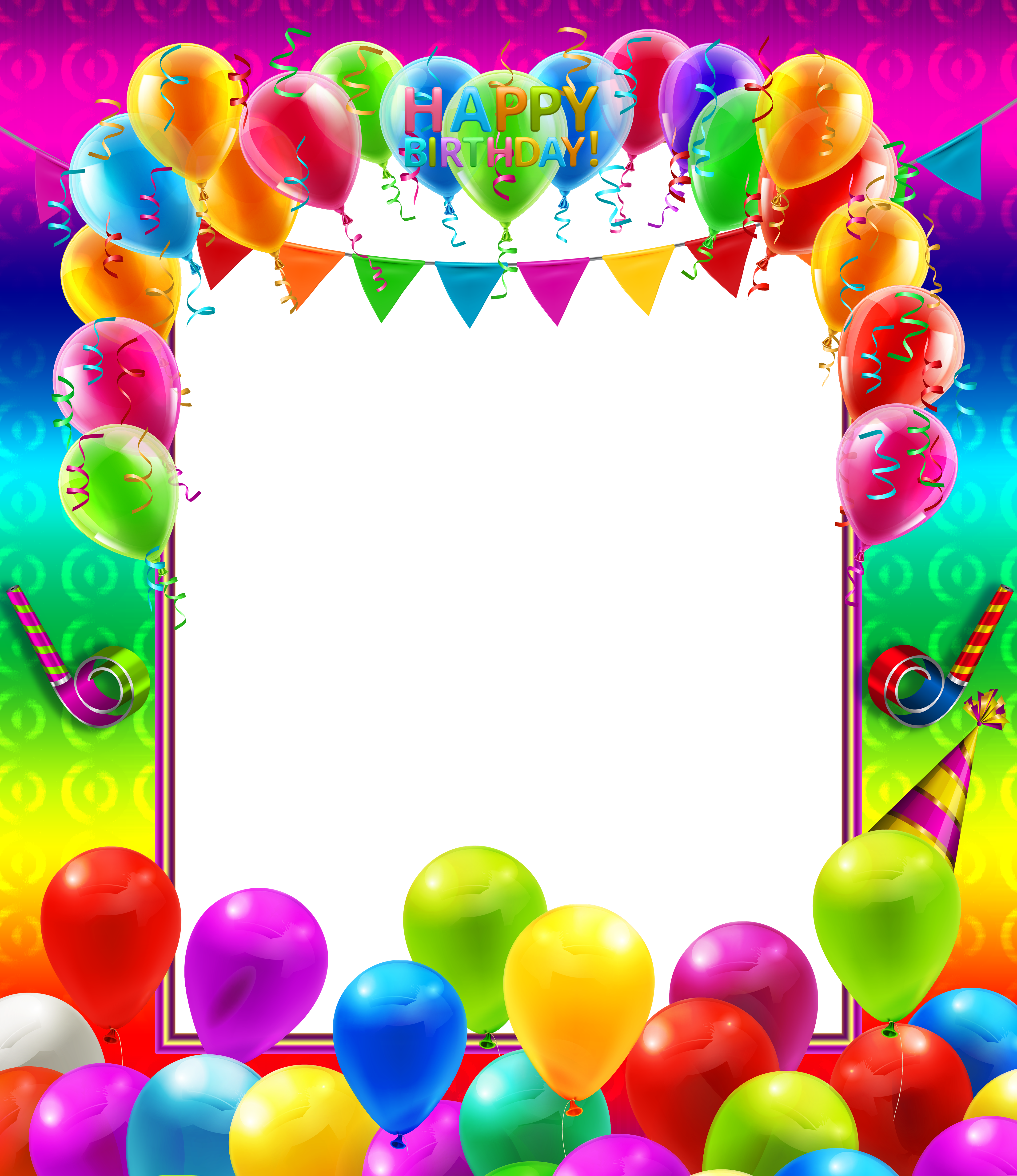 clipart birthday picture frame