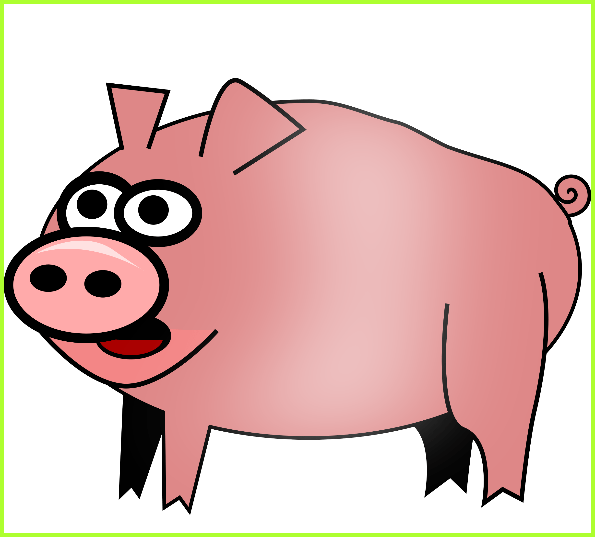 pig clipart clear background