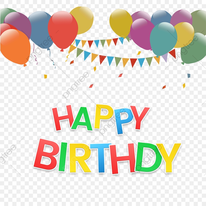 Happy text effect with. Clipart birthday psd
