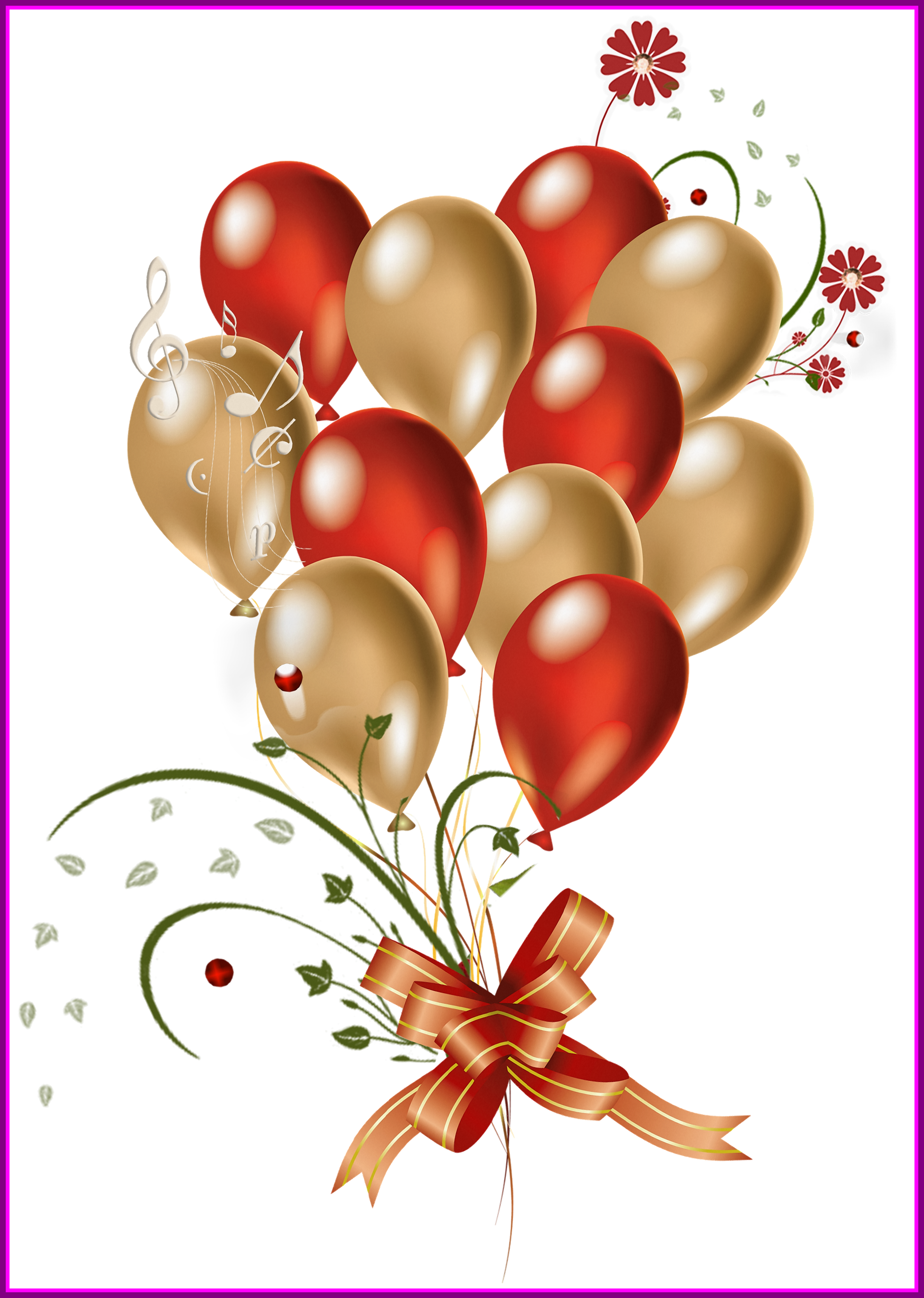 clipart birthday red