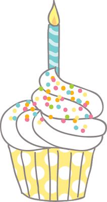 Muffins clipart happy. Free spring birthday cliparts