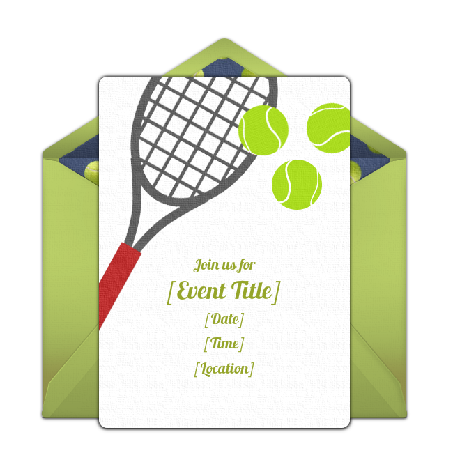 party clipart tennis