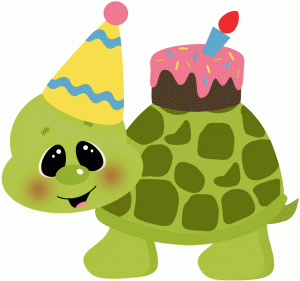 clipart turtle birthday