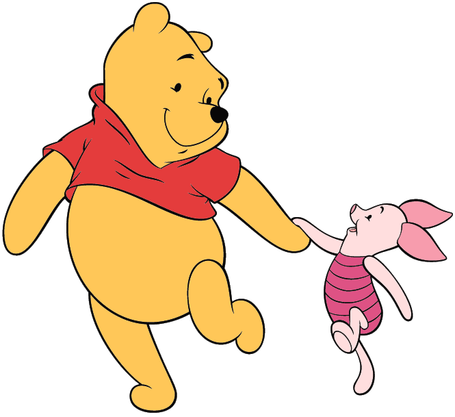 Windy clipart pooh bear. Winnie the and piglet
