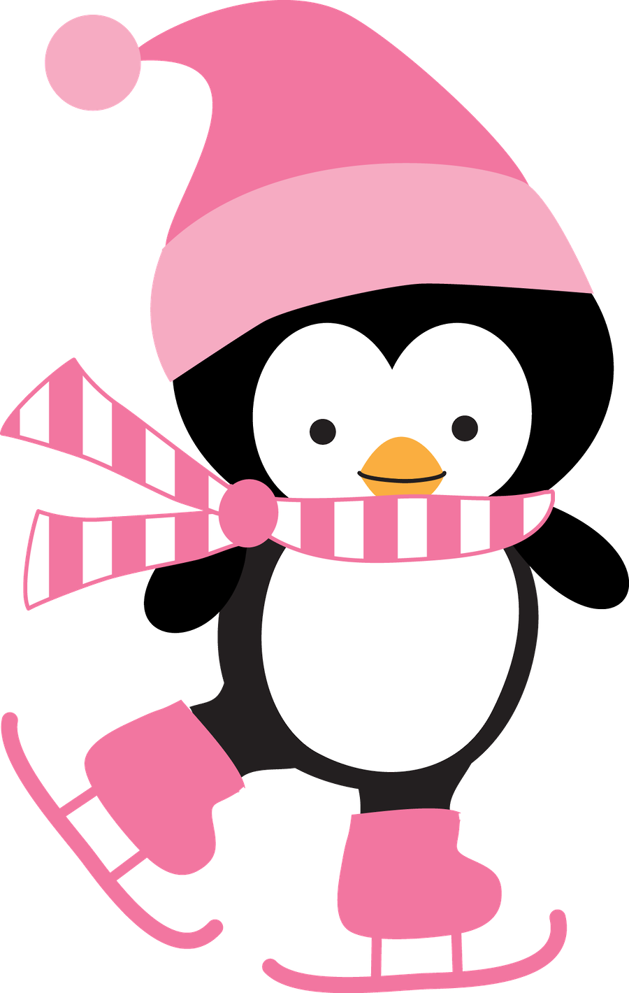 clipart winter pink