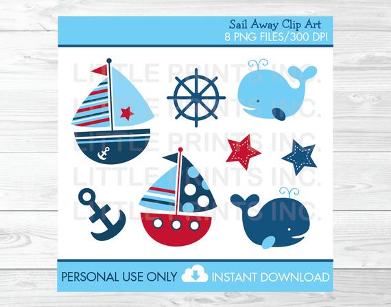 clipart boat baby shower