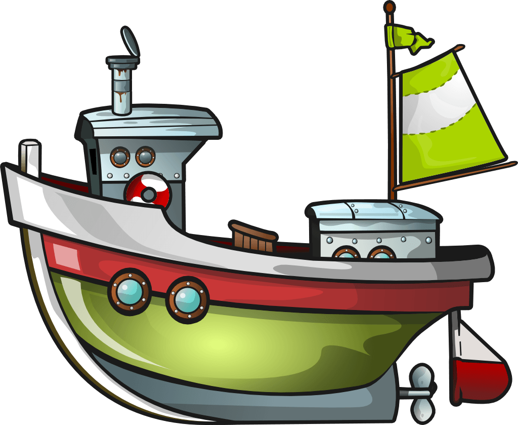 clipart boat comic