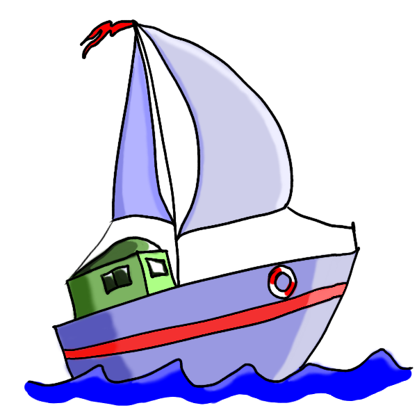 clipart boat comic
