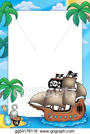 pirate clipart picture frame