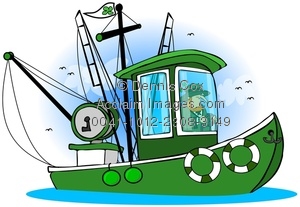 clipart boat green