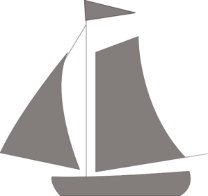 clipart boat grey