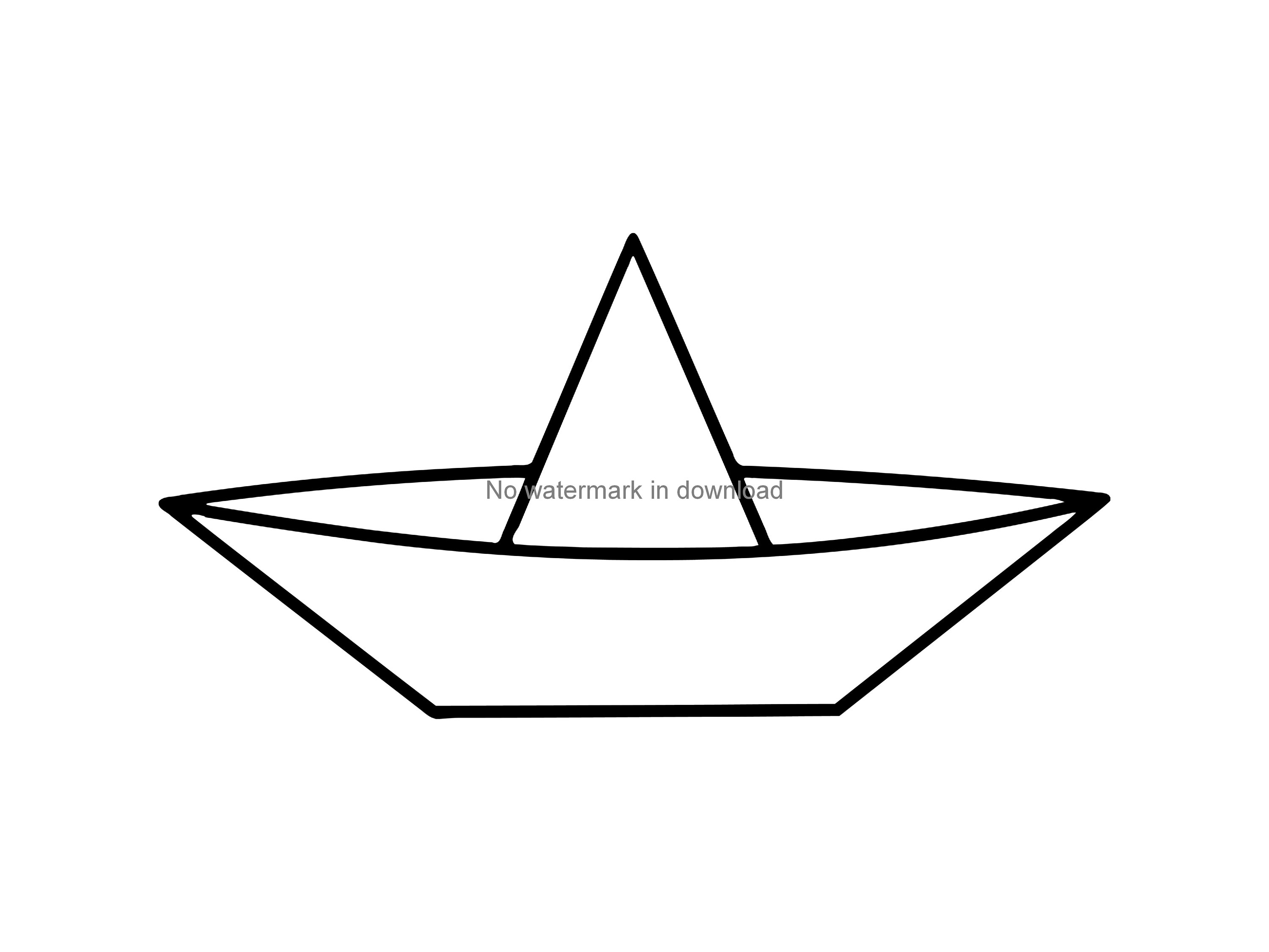 clipart boat hat