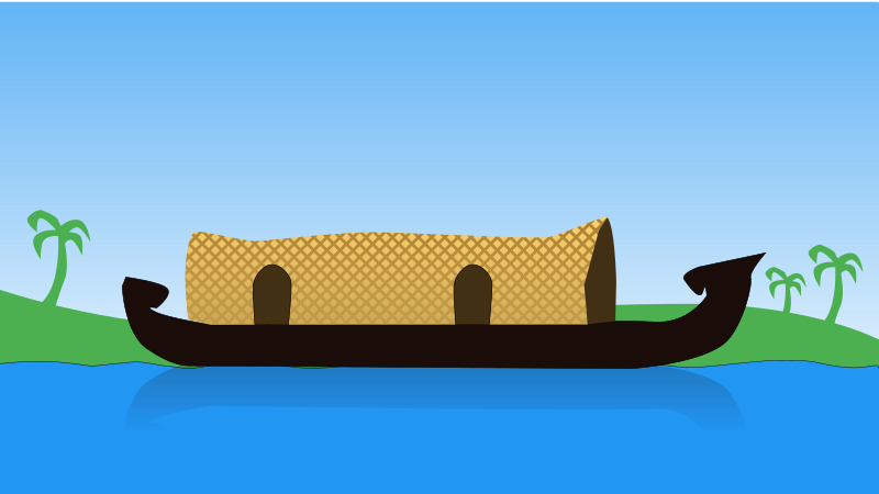 clipart boat houseboat