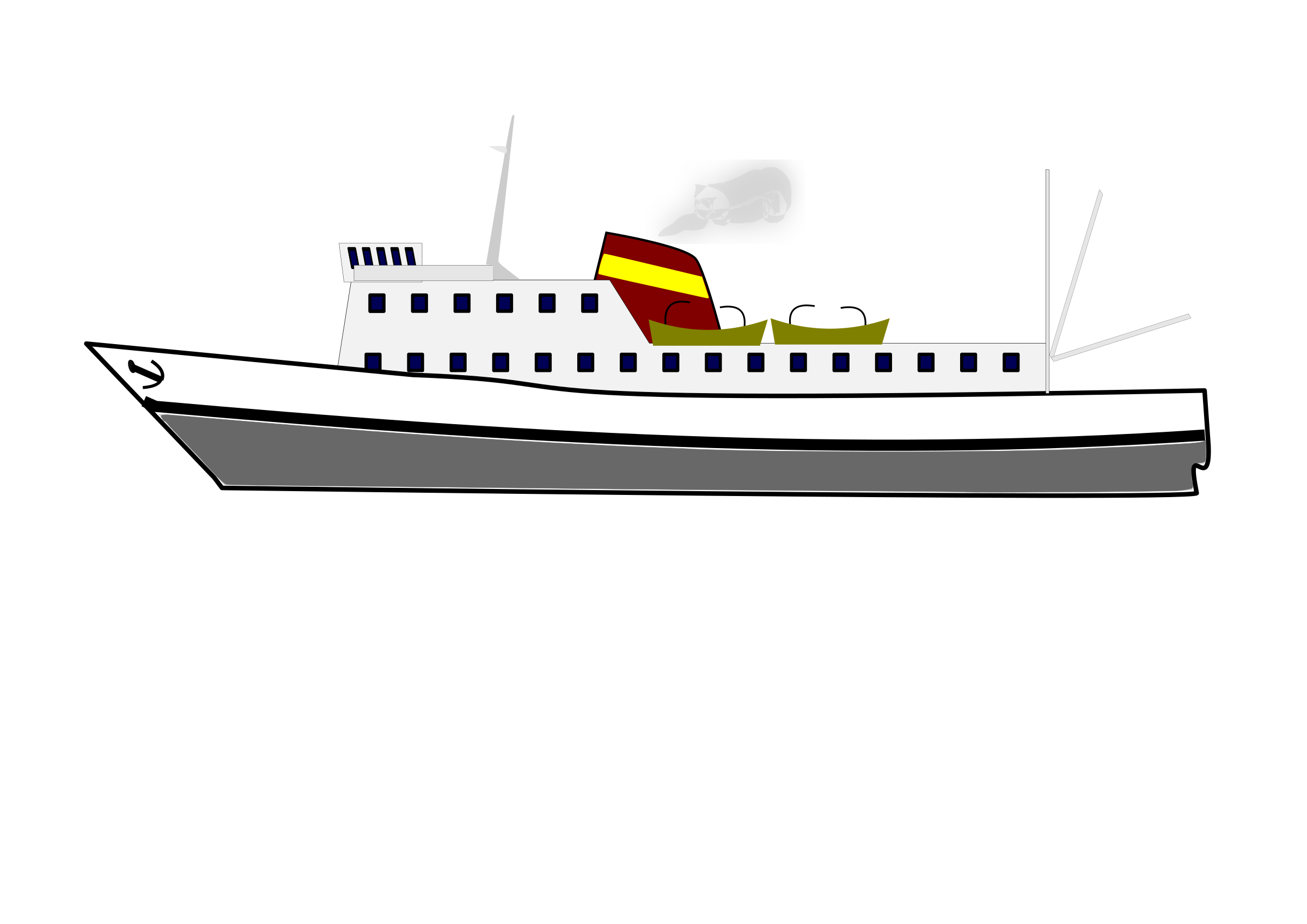 clipart boat passenger boat