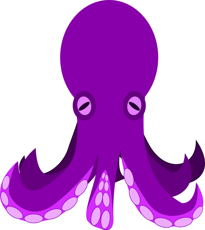 Free clipart octopus. Sea animated pencil and