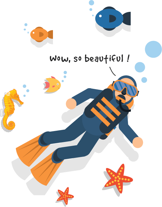 diving clipart snorkeling