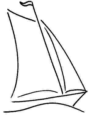clipart boat sketch