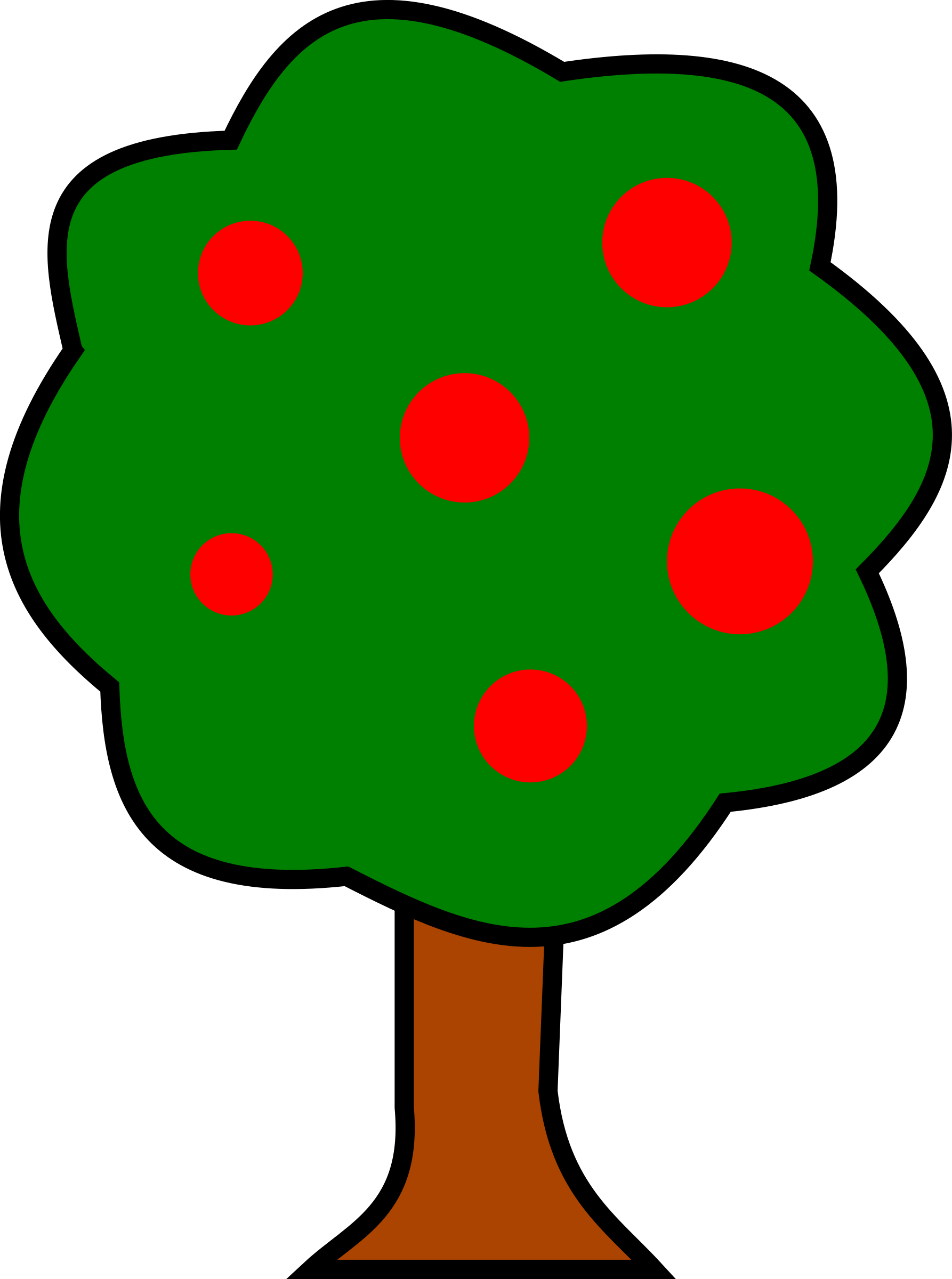 clipart fruit tree