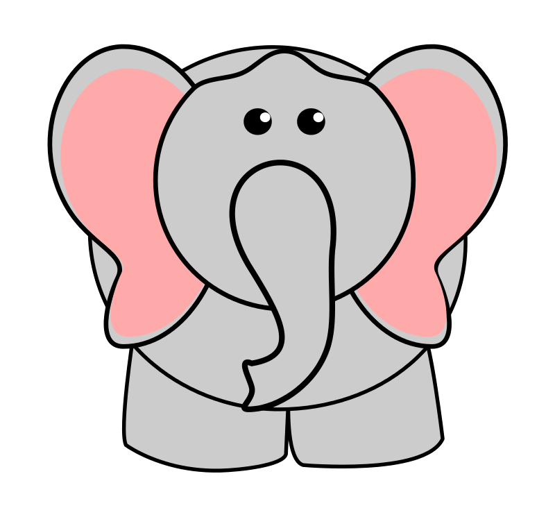 clipart elephant face
