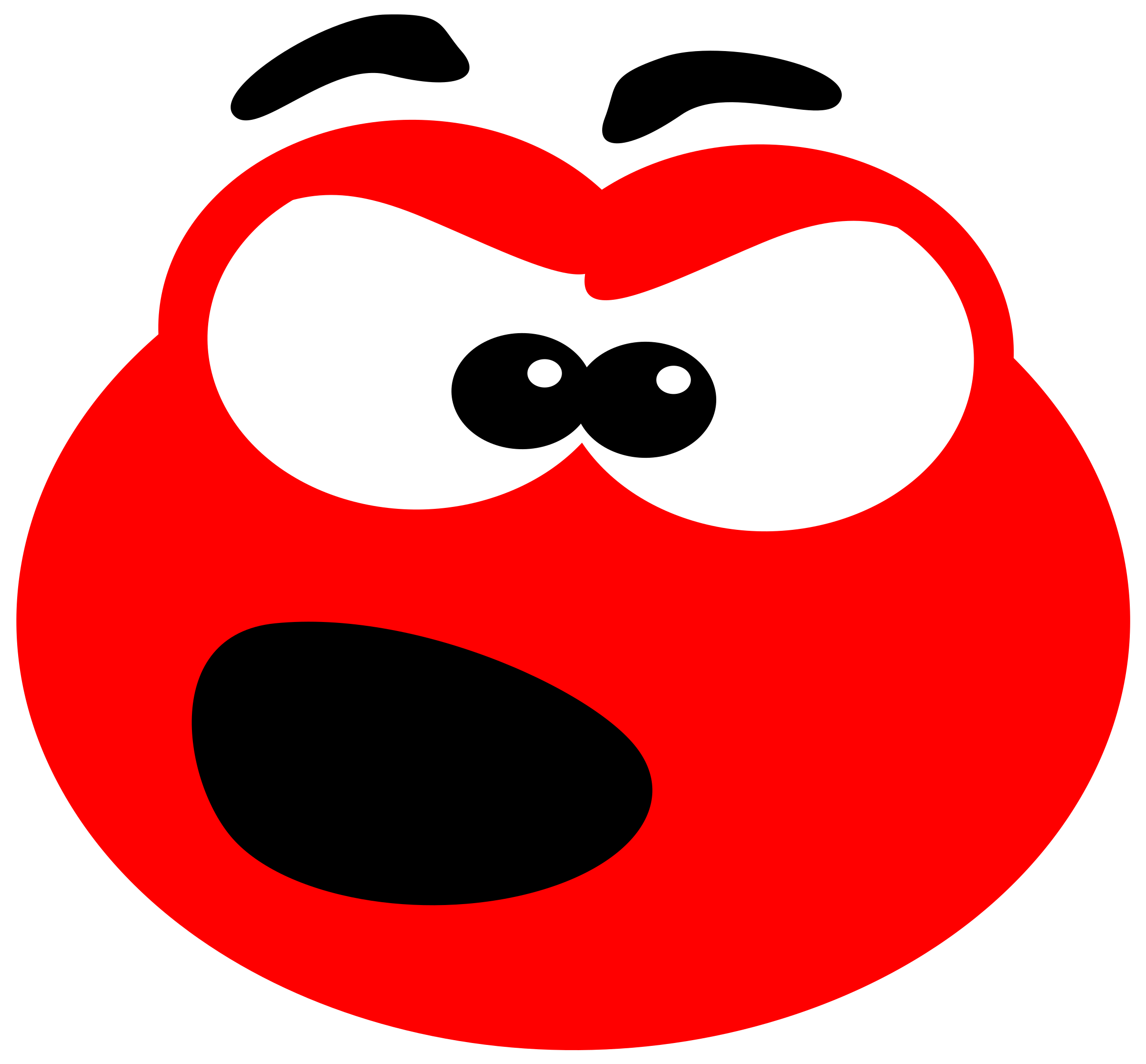 clipart brain angry
