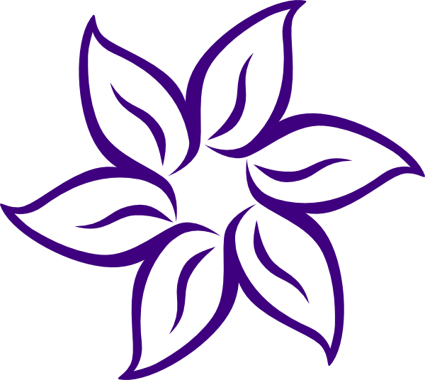 Clipart flowers cartoon. Clip art purple flower