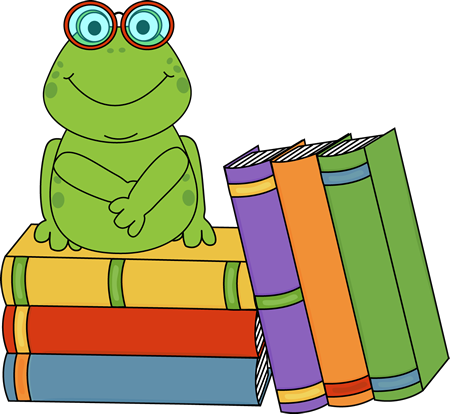 clipart frog book