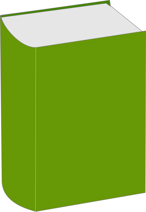 clipart book green
