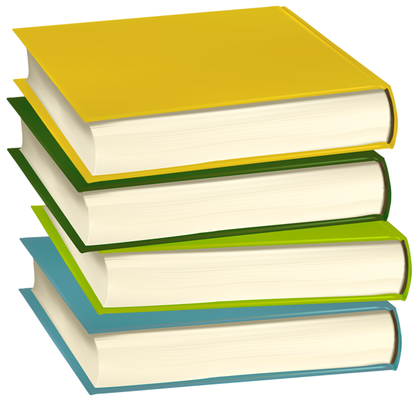 Clipart books rectangular. Pile of png clip
