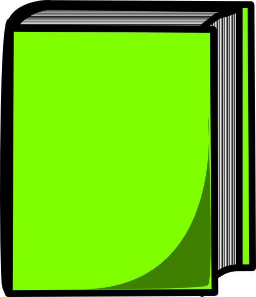 Green book clip art. Clipart books square
